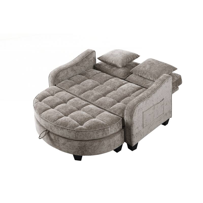 Sofa Comes with Two Small Throw Pillows, Suitable for Living Room and Bedroom
