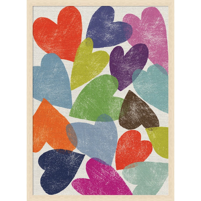 Amanti Art Framed Fabric Pinboard Printed Bulletin Board - Board Size 24 x 3325 in