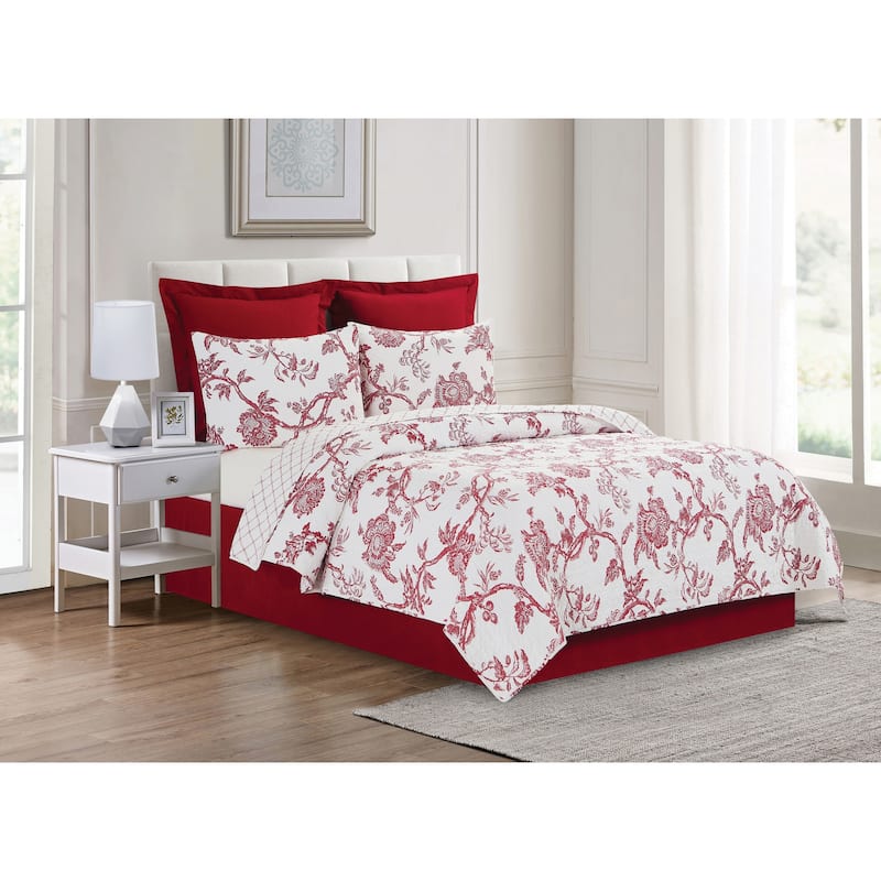 Arcadia Cotton Quilt Set - Reversible and Machine Washable
