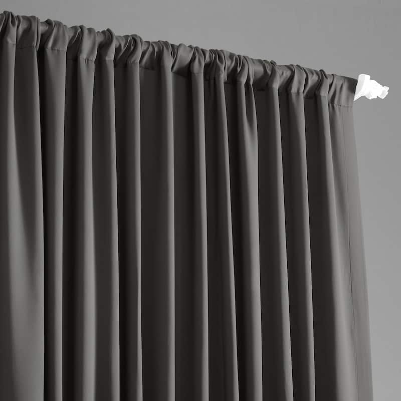 Exclusive Fabrics Extra Wide Room Darkening 84-inch Curtain (1 Panel)