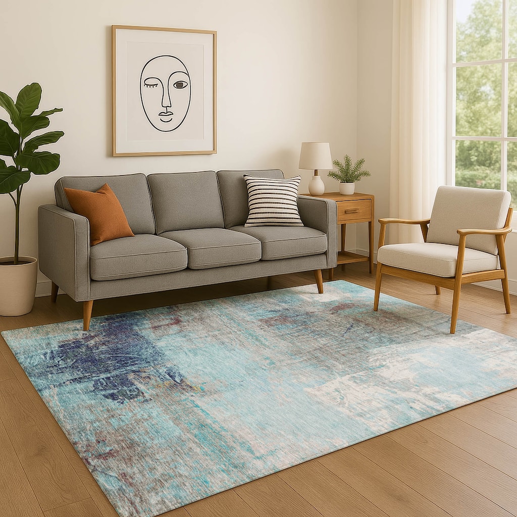 Premium Washable Super Soft Modern Prints Mayfield Rug