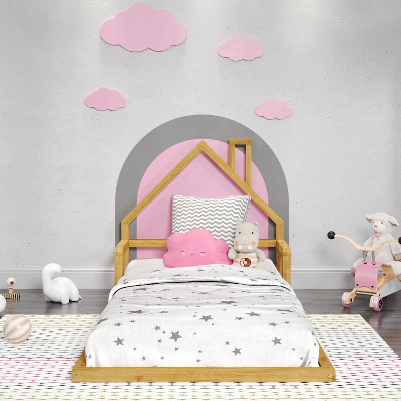 P'kolino Casita House Twin Floor Bed