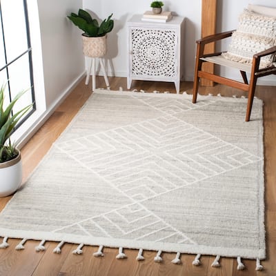 SAFAVIEH Handmade Casablanca Nest Boho Wool Rug - 5'