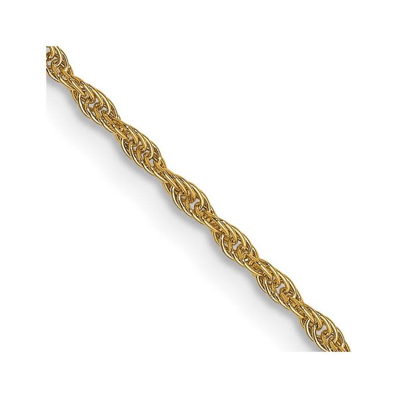 Curata 1.3mm 14k Yellow Gold Lobster Claw Closure Pendant Rope - 20 Inch