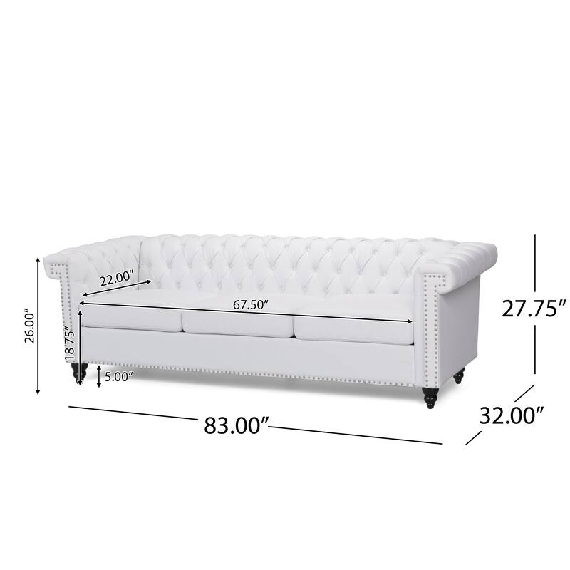Parkhurst Chesterfield Tufted 3-seat Sofa by Christopher Knight Home