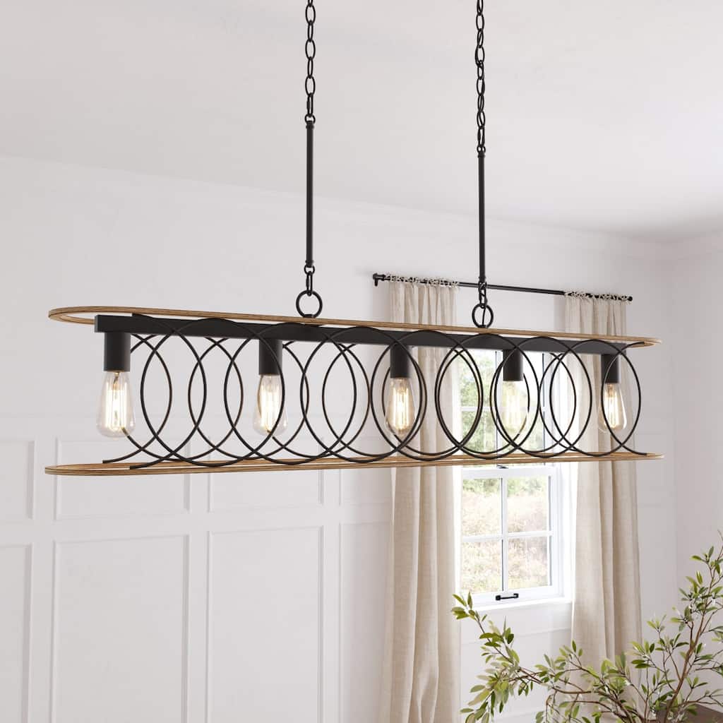 Acroma 5 - Light Kitchen Island Square / Rectangle Chandelier