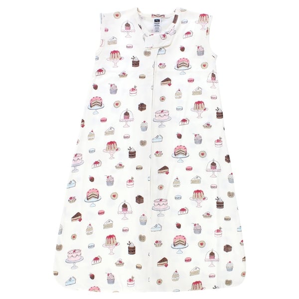 slide 1 of 1, Hudson Baby Infant Girl Cotton Sleeveless Wearable Sleeping Bag, Sack, Blanket, Sweet Bakery 0-6 Months - Sweet Bakery