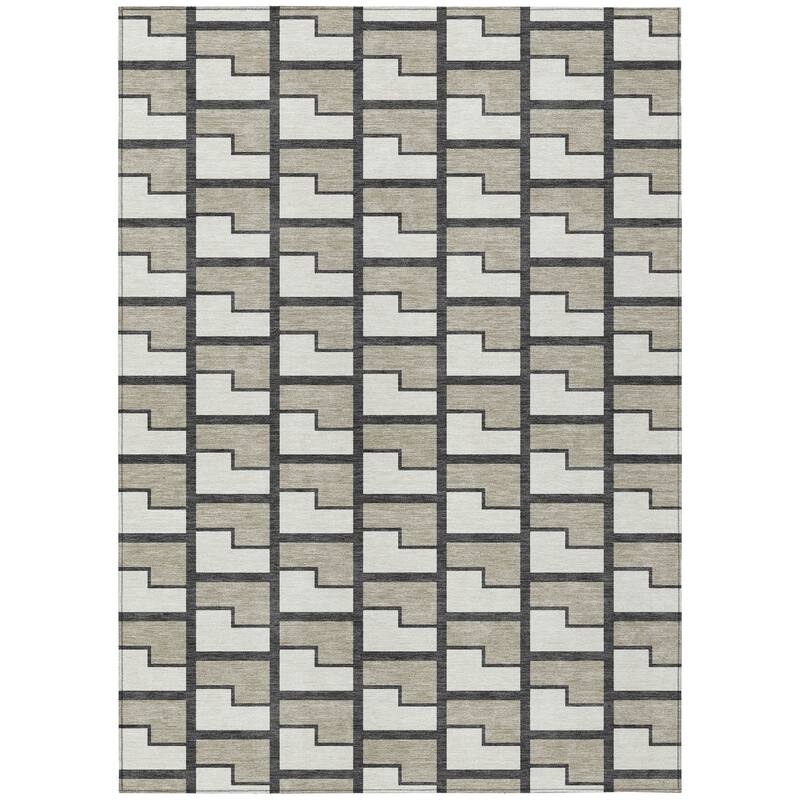 Machine Washable Indoor/ Outdoor Modern Cody Chantille Rug