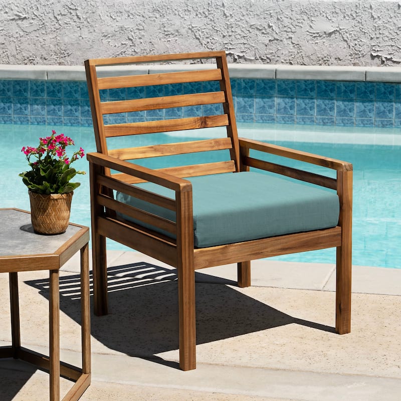 Outdoor Premium Dining Seat Cushion (2-Pack) - 20" wide x 20" deep x 4" thick