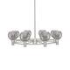 Option Satin Nickel / Light Smoke Deco Swirl