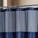 preview thumbnail 4 of 12, Slub Linen Texture Shower Curtain with Snap-in Liner 12 Hooks Included