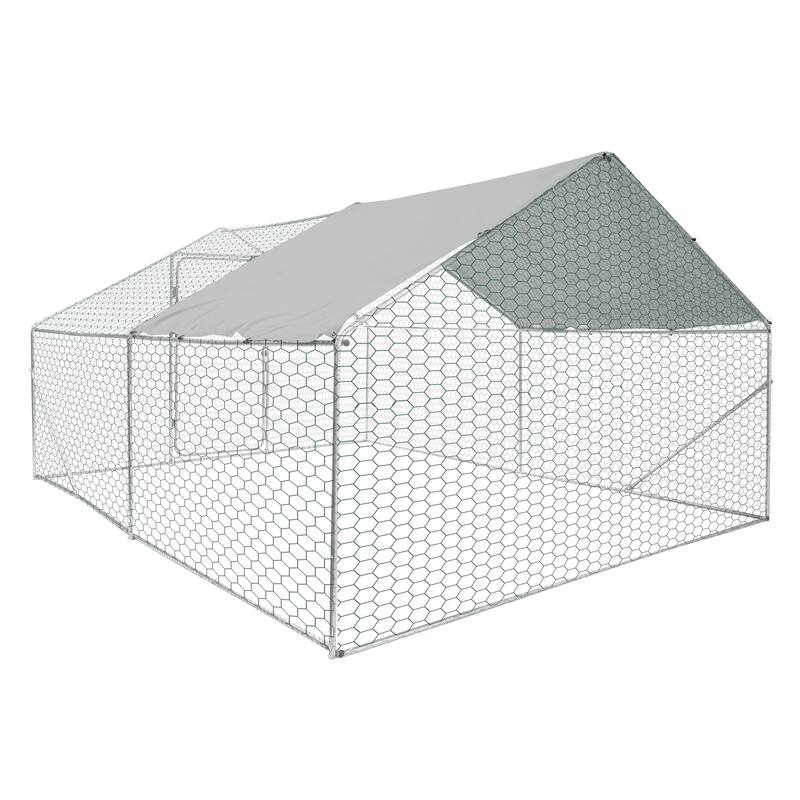 Outdoor chicken coop metal big space 13*10*6FT