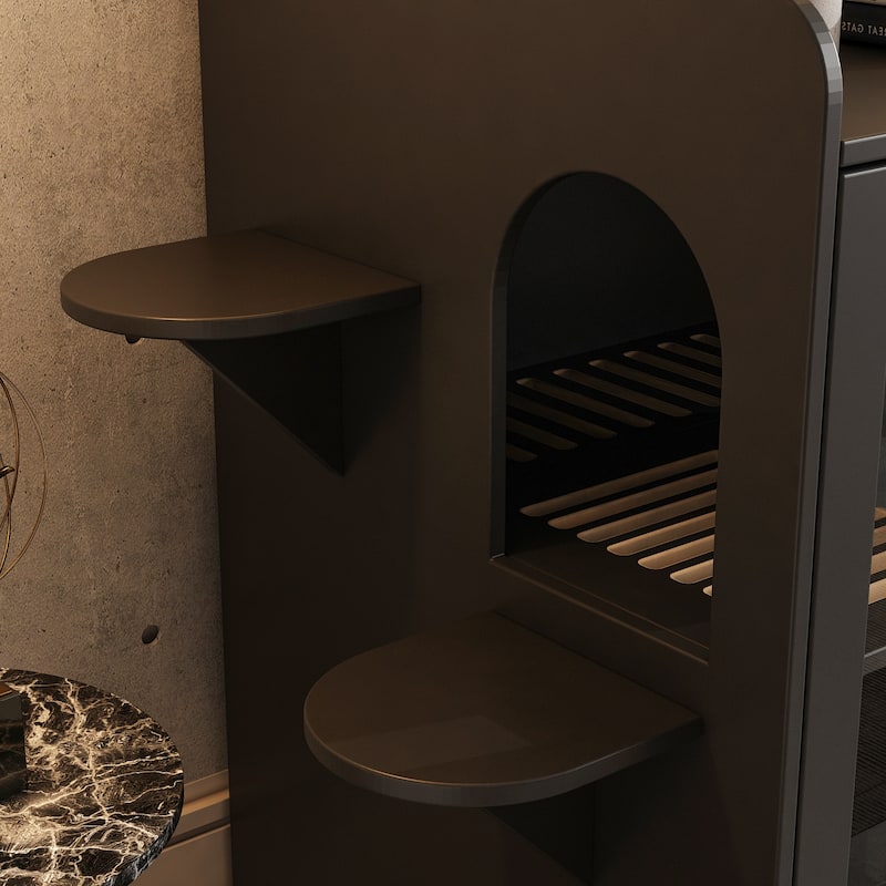 Multifunctional Pet Litter Box Cabinet Stylish Hideaway for Your Cat