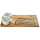 preview thumbnail 2 of 4, Red Vanilla Slice Acacia Serving Tray w/ 2 bowls