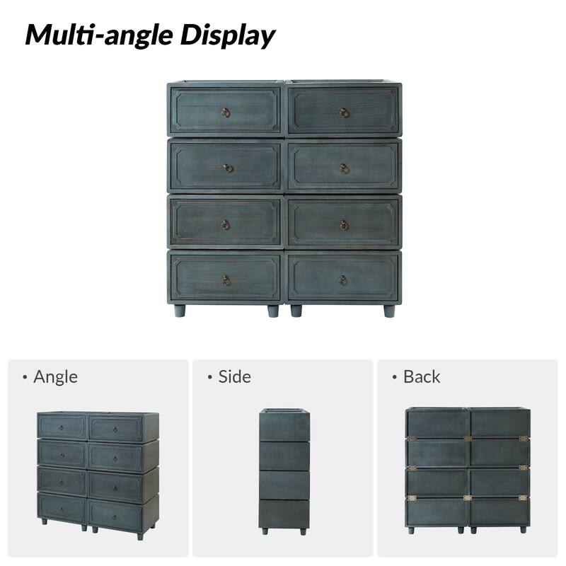 Greg Transitional 2 - Drawer Nightstand with Multiple Configurations Set of 4 by HULALA HOME