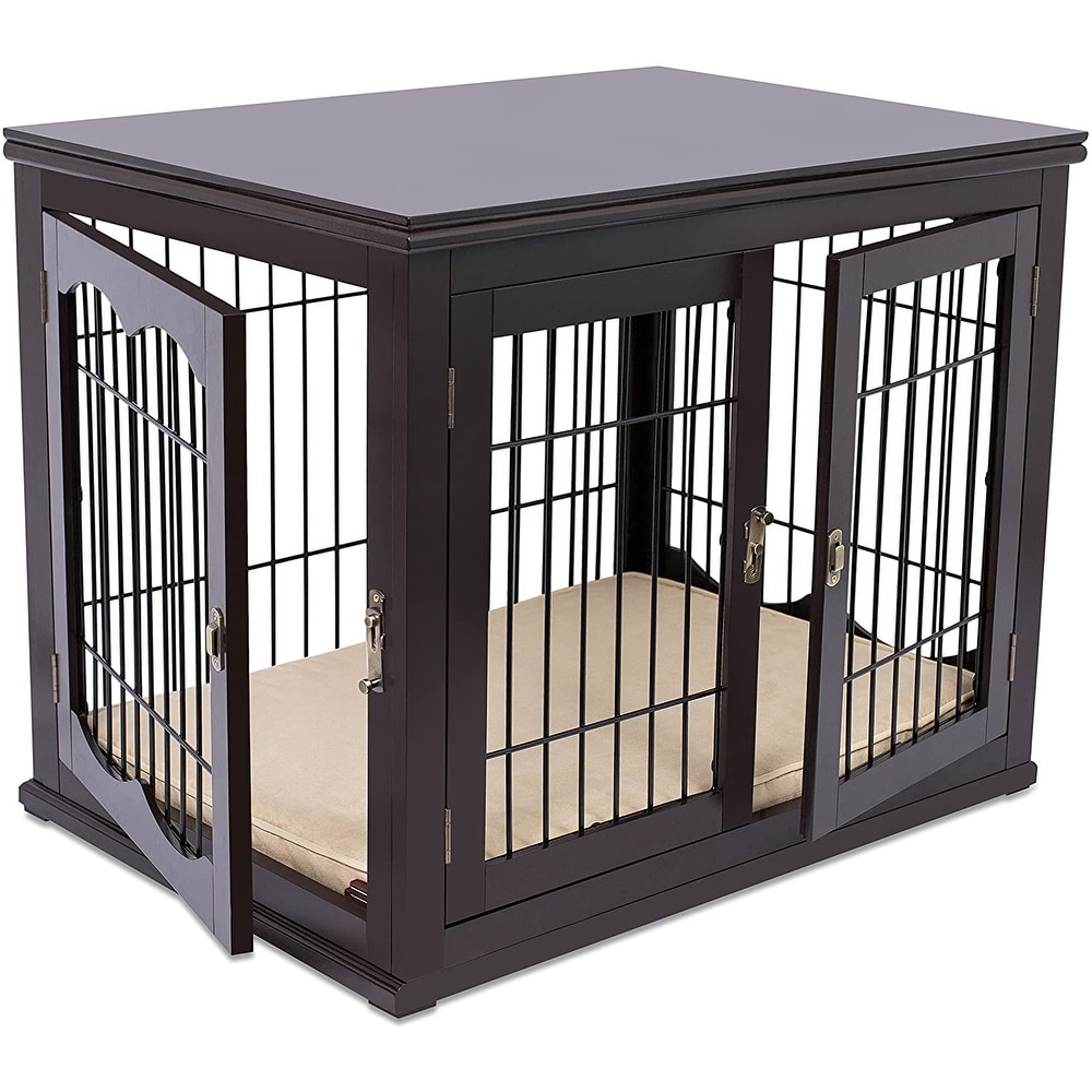 frontgate dog crate end table