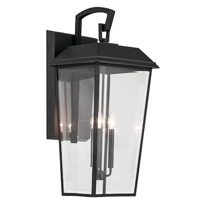 Kichler 59121 Mathus 3 Light 30" Tall Wall Sconce with Beveled Glass