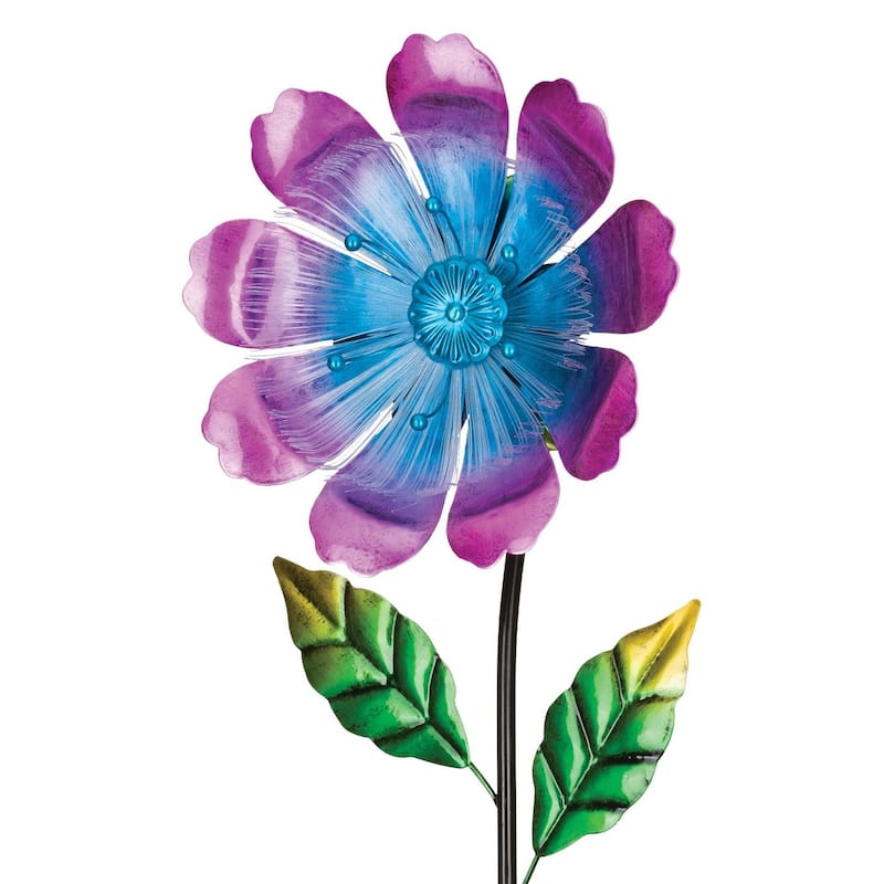 Flower Burst Solar Stake - Pink