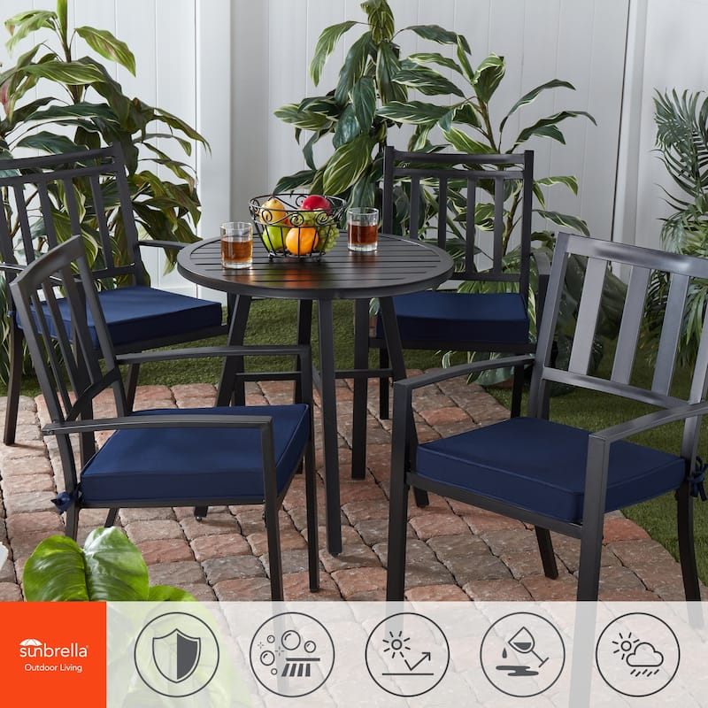 Sunbrella Indoor/ Outdoor 17-inch Square Corded Chair Pad