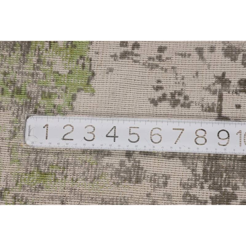 Multicolor Modern Abstract Area Rug Hand-Knotted Wool Carpet - 5'7"x 8'0"