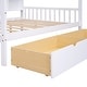 preview thumbnail 21 of 22, Wooden Full Size House Bed with 2 Drawers,Kids Bed with Storage Shelf,Gray