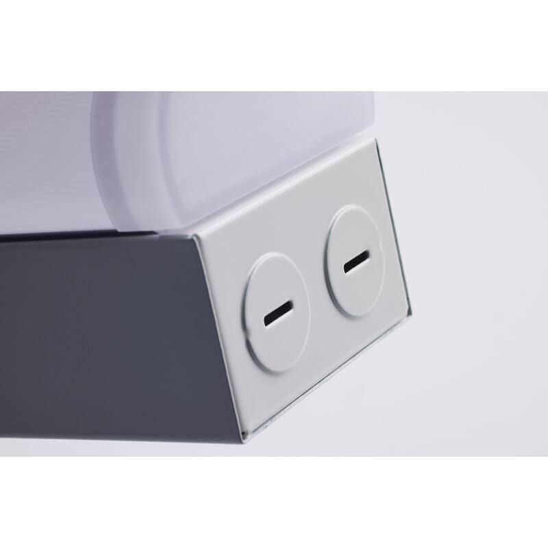 2 ft. LED 20 Watt Linear Strip Light CCT Selectable White Finish 120-277 Volt Microwave Sensor