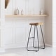preview thumbnail 67 of 72, MH London Romboss Handmade Mango Wood Saddle Seat Stool