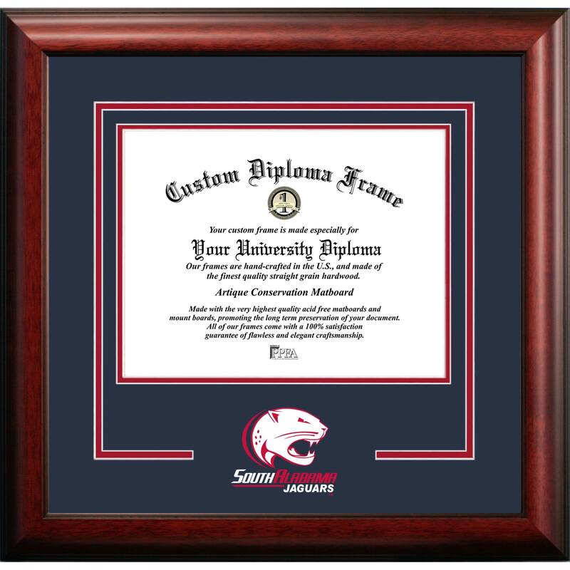 South Alabama Jaguars 11w x 8.5h Spirit Diploma Frame