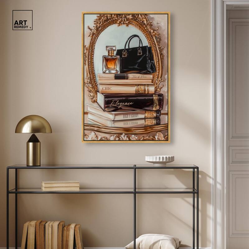 Elegant Glam by the Mirror Canvas by Art Remedy