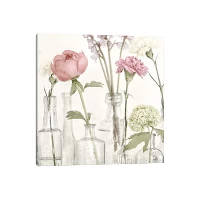 iCanvas "Flowers In Bottles Still Life" by Tom Quartermaine Canvas Print
