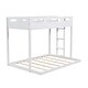 preview thumbnail 9 of 20, Twin over Full Solid Wood Bunk Bed with Built-in Ladder