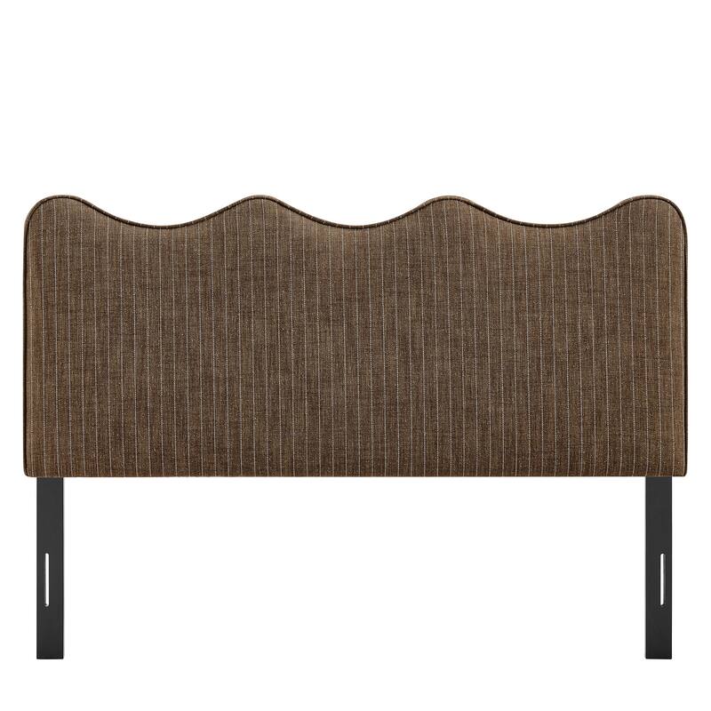 Athena Striped Fabric Upholstered Headboard