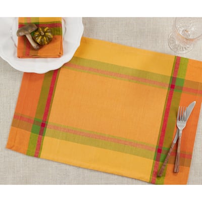 Table Mats With Banded Border Design (Set of 4)