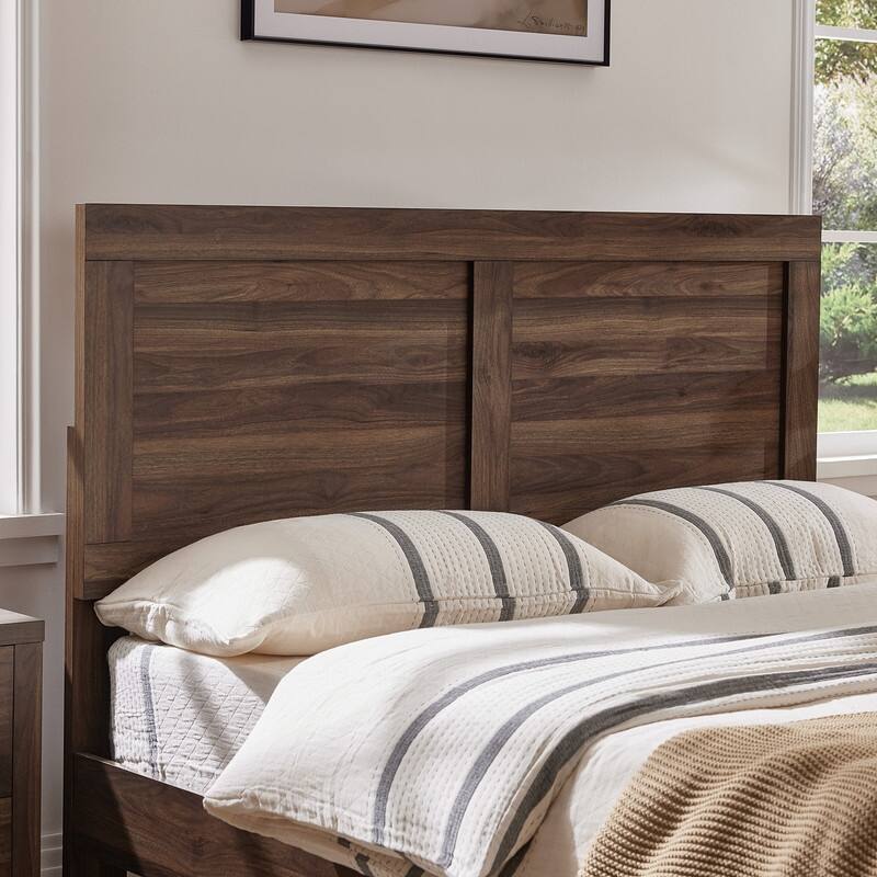 Spruce & Spring Scout 3-Piece Solid Wood Bed Set with Platform Bed Frame and 2 Nightstands