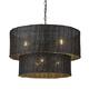 Option Matte Black with Black Wicker