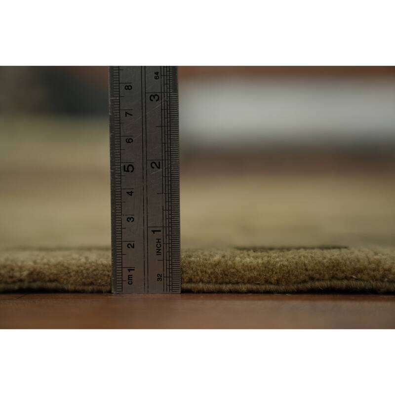 Hand Knotted Oriental 100% Wool Carpet Modern Abstract Beige & Ivories Nepalese Area Rug - 5' 0'' X 3' 0''