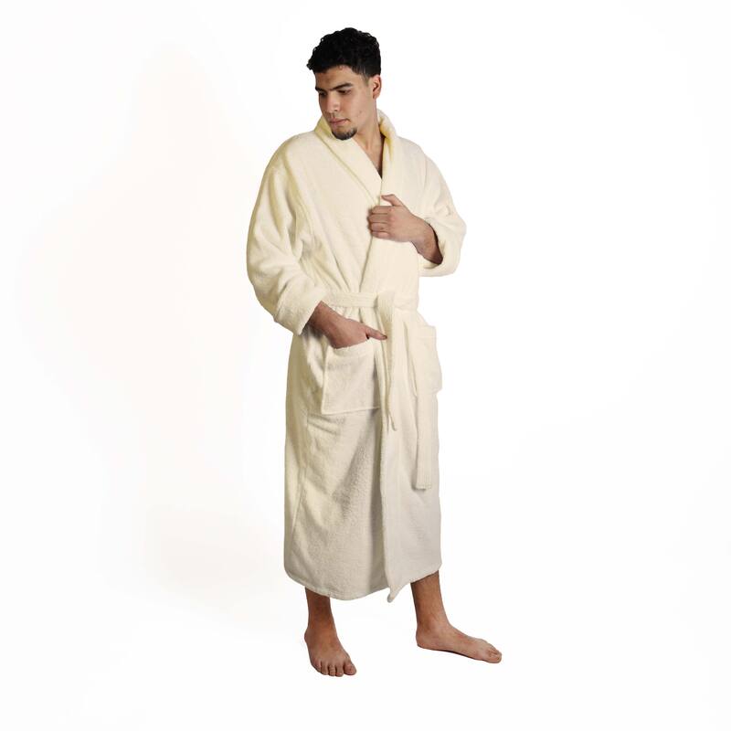 Superior Unisex Turkish Cotton Ultra-Soft Absorbent Long Bathrobe