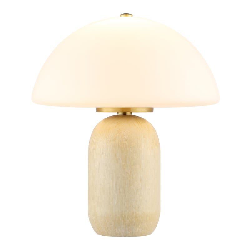 SAFAVIEH Dorette Dome Shade 14-inch Small Table Lamp (LED Bulb Included) - 11.8 In. W x 11.8 In. D x 13.5 In. H - 12Wx12Dx14H