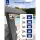 preview thumbnail 19 of 78, WINSOON All Weather HIPS Folding Adirondack Chair with Ottoman, 5-Gear Adjustable Backrest and Retractable Ottoman Set of 4