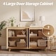 preview thumbnail 5 of 11, Modern Wood Buffet Cabinet with Storage, 2/4 Doors & Adjustable Shelves, Versatile Sideboard