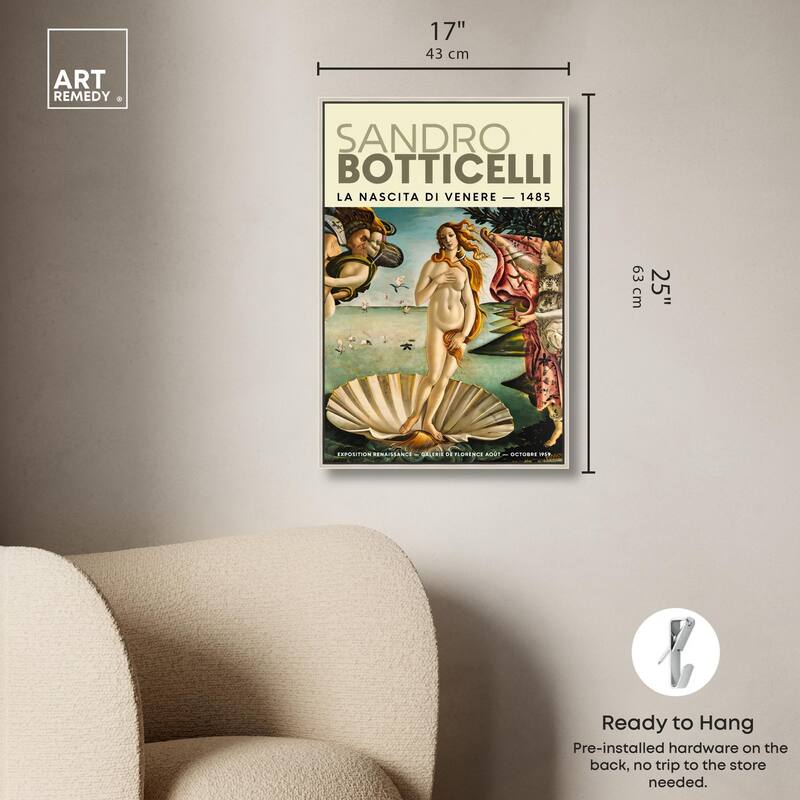 Renaissance Birth of Beauty Canvas by Art Remedy