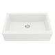 preview thumbnail 2 of 7, Karran All-in-One Apron Front/Farmhouse Quartz 34-in Single Bowl Kitchen Sink in White with Faucet KKF210 in Matte Black