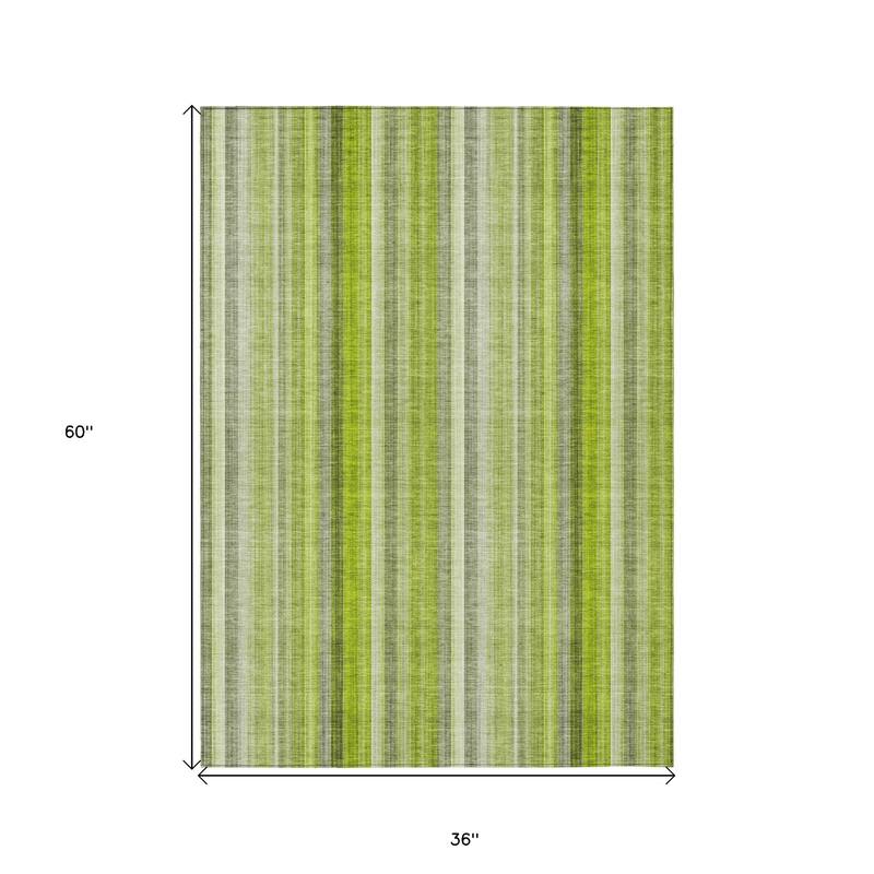 Alvari Stripe Weather Resistant Timeless Fusion Outdoor Rug