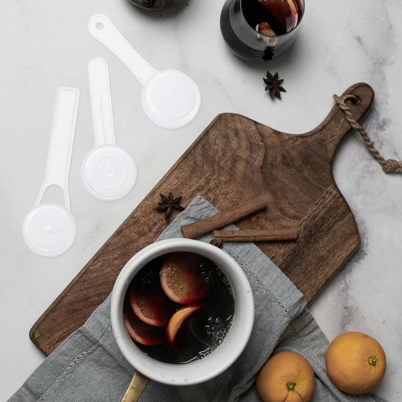 5 Pcs Measuring Spoon with Short Handle, Teaspoon (15ML) with Graduations - Transparent - 15ML