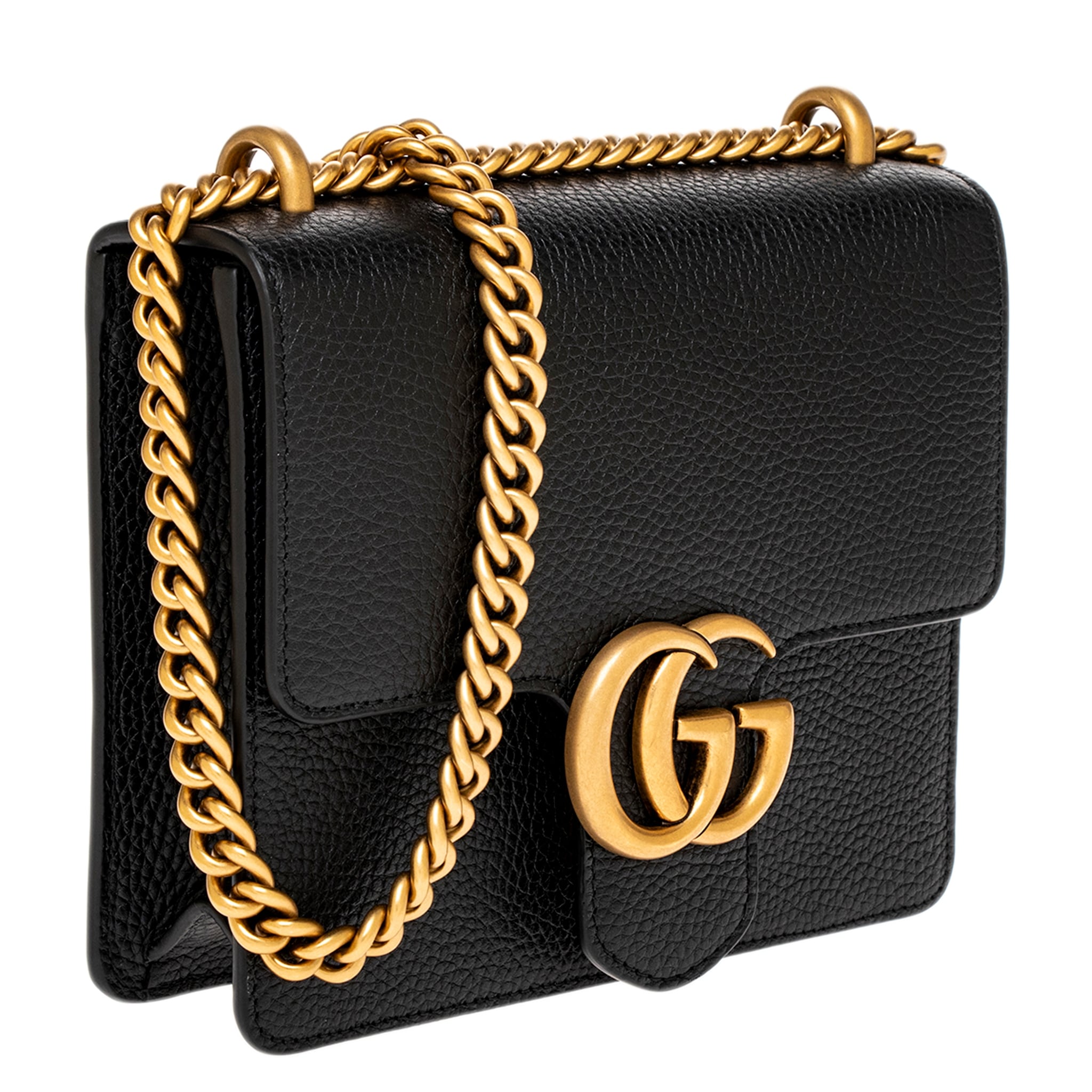 バッグ Gucci GG Marmont Chain Leather Crossbody Gucci 746431 GG Marmont Matelassé chain crossbody bag in black | eBay