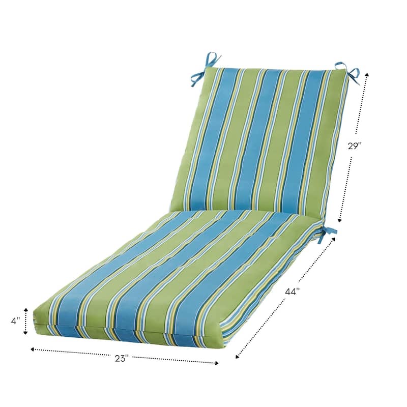 Greendale Home Fashions Outdoor Chaise Cushion (Cushion Only)