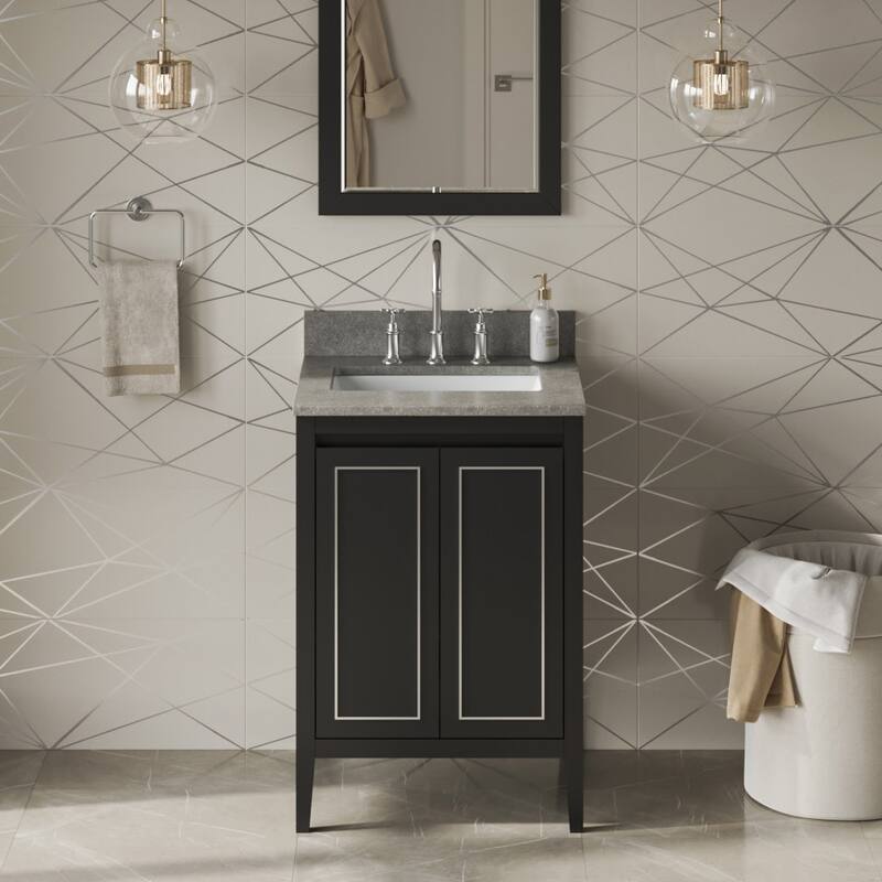 Jeffrey Alexander VKITPER24R-MARBLE Percival II 24" Free Standing