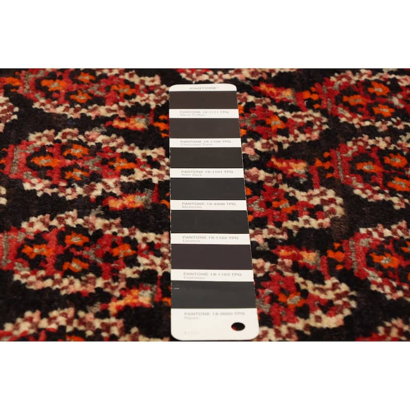 ECARPETGALLERY Hand-knotted Andelz Navy Wool Rug - 3'5 x 9'7