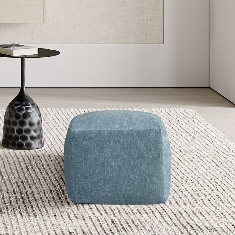 CraftPorch Glam 24 Inch Velvet Upholstered Pouf