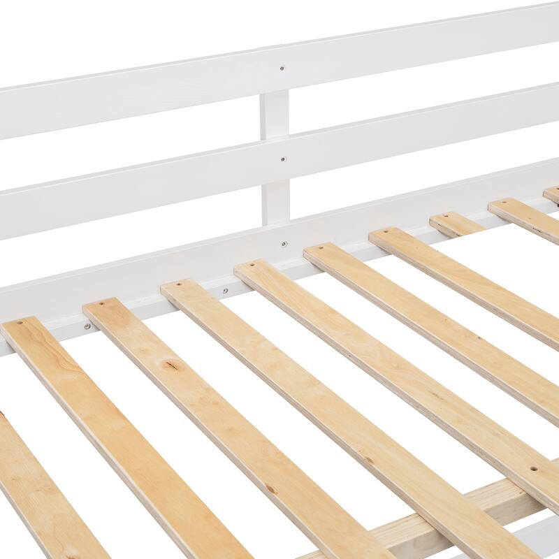 Bunk Bed with 4 Drawers and 3 Shelves